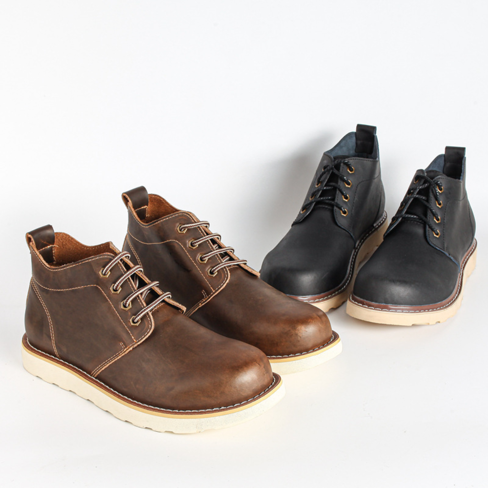 Bota Masculina em Couro Wilfred – Estilo Rústico