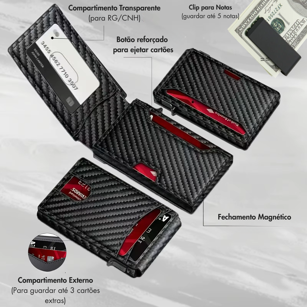 Minimalist Slim Leather RFID Blocking Wallet