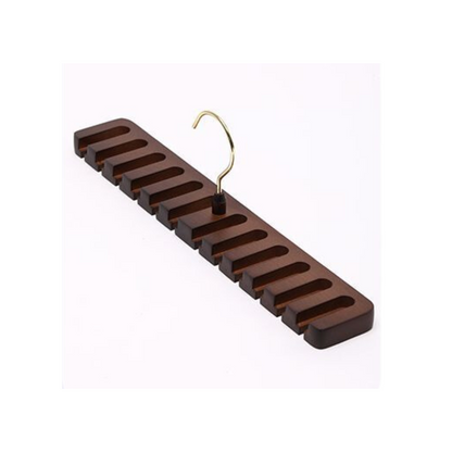 Handcrafted Wooden Belt Organiser Hanger