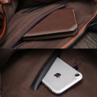 Sophisticated Leather Executive Weekender
