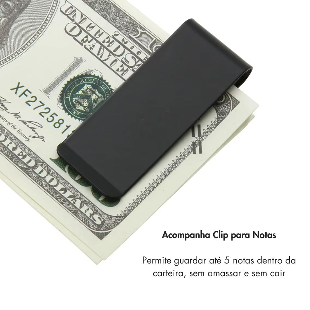 Minimalist Slim Leather RFID Blocking Wallet