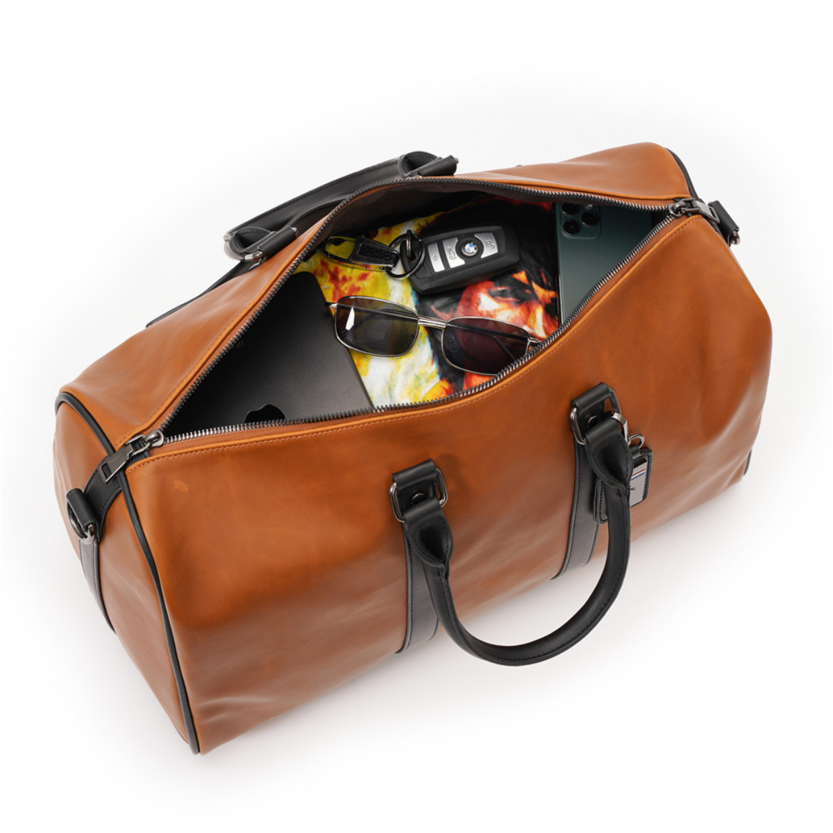 Sophisticated Leather Executive Weekender