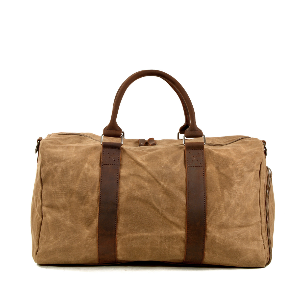 Rugged Waxed Canvas and Leather Weekender