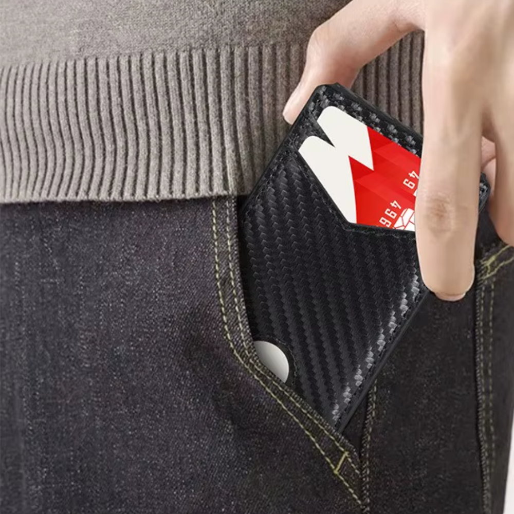 Minimalist Slim Leather RFID Blocking Wallet
