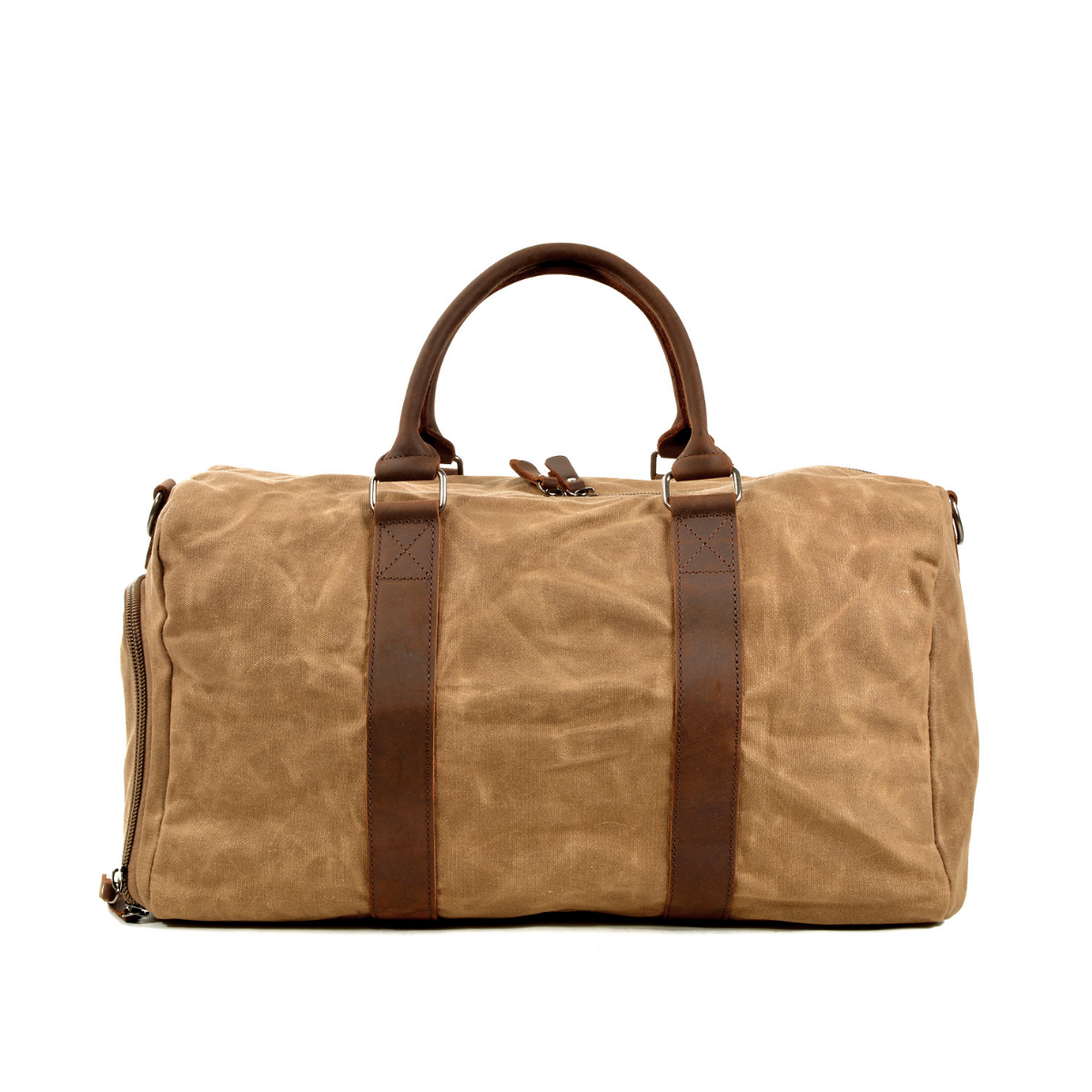 Rugged Waxed Canvas and Leather Weekender
