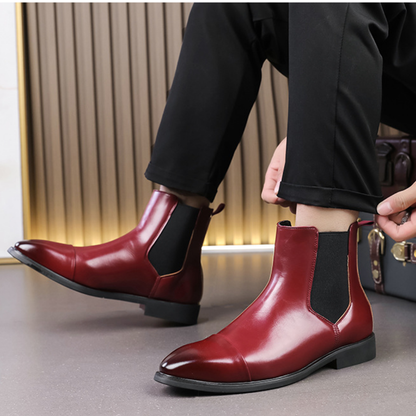 Bota Chelsea Masculina em Couro Montfort