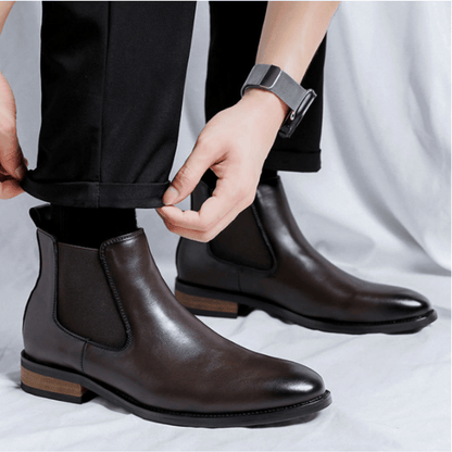 Bota Chelsea Masculina em Couro Moreau