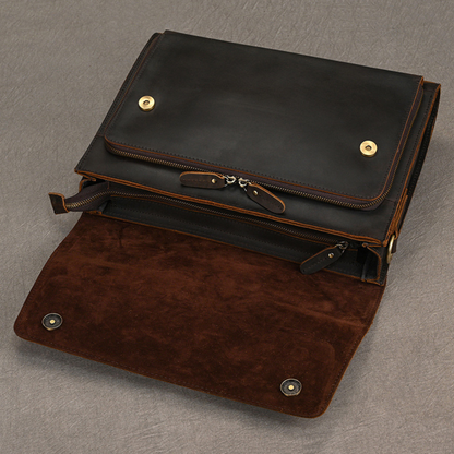 Heritage Full-Grain Leather Briefcase