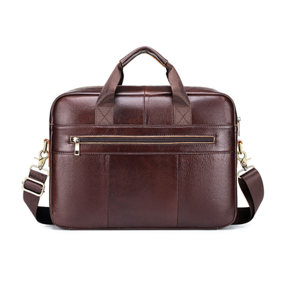 Minimalist Slim Leather 14-inch Briefcase