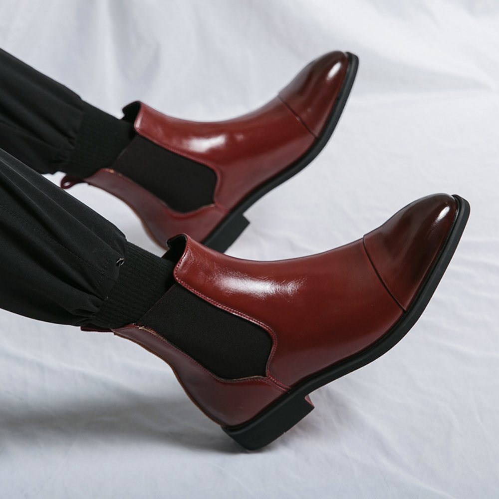 Bota Chelsea Masculina em Couro Montfort