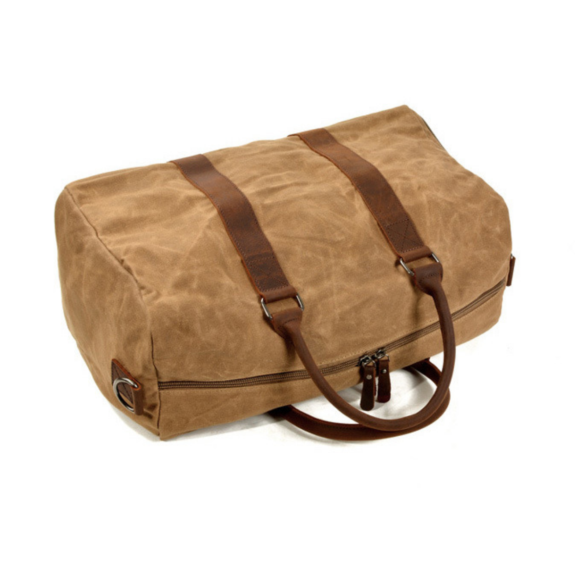 Rugged Waxed Canvas and Leather Weekender