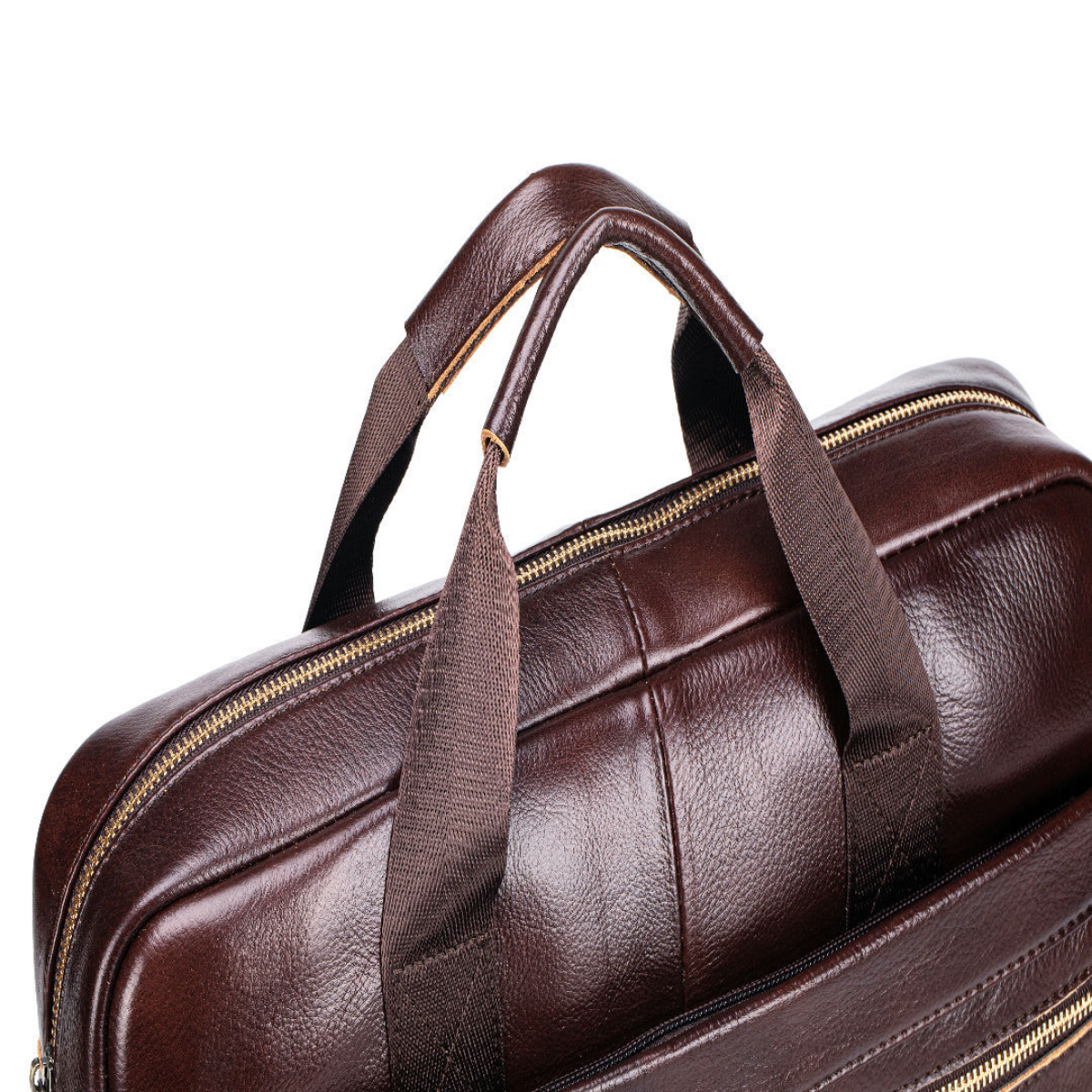 Minimalist Slim Leather 14-inch Briefcase