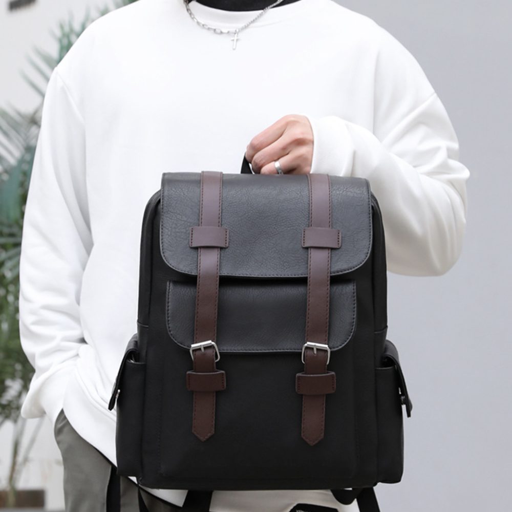 Rugged Heritage Leather Backpack