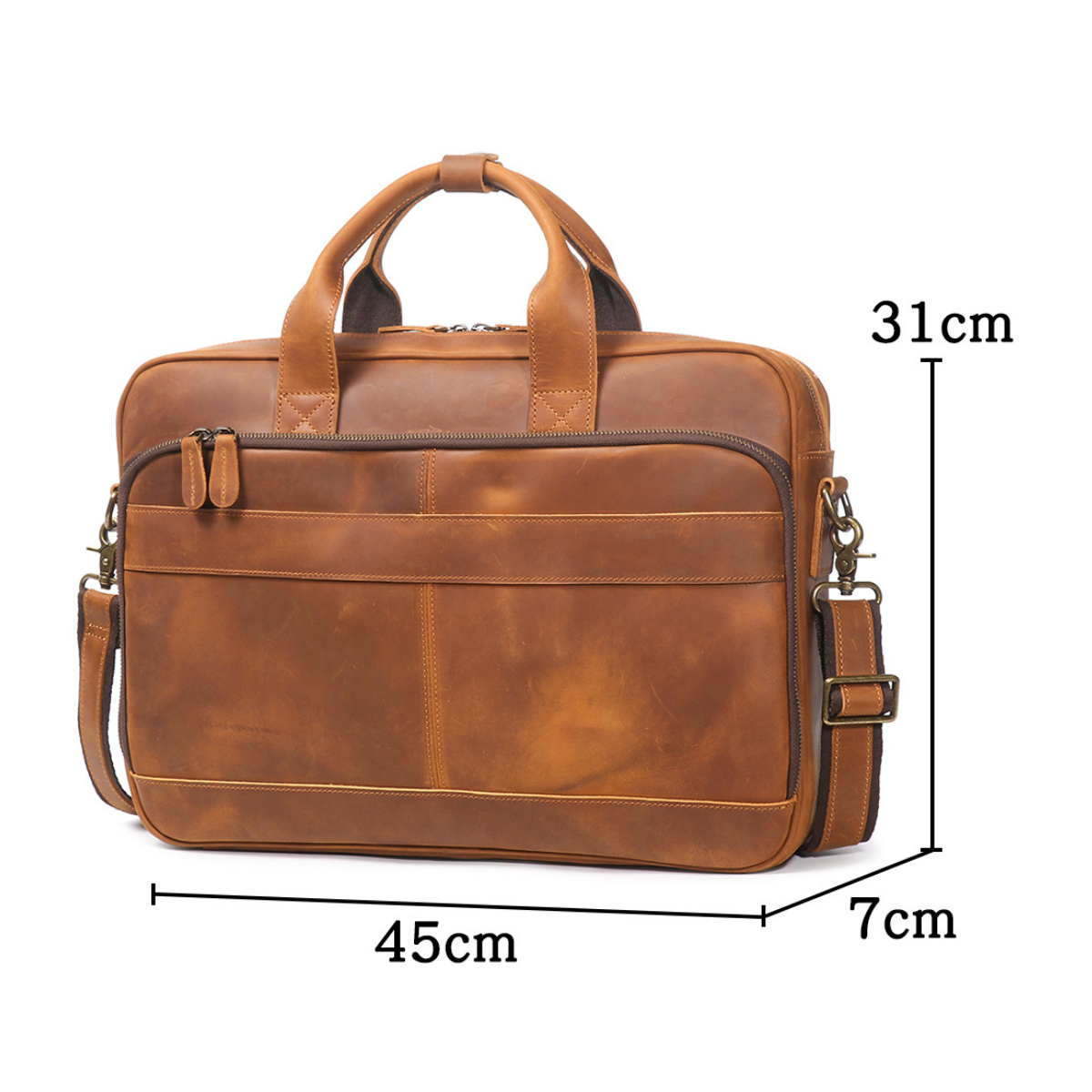 Artisan Handcrafted Leather Briefcase