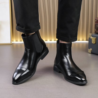 Bota Chelsea Masculina em Couro Montfort