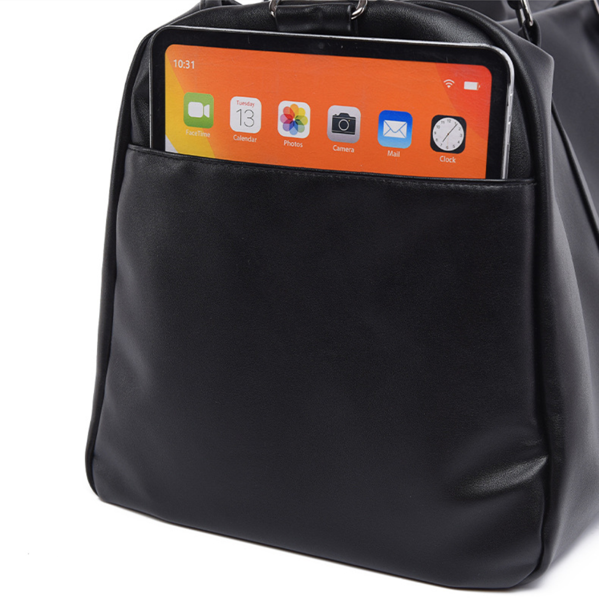Classic Leather Overnighter Duffle Bag