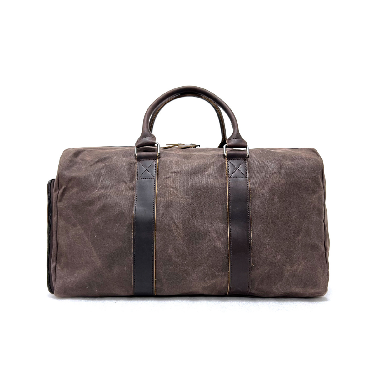 Rugged Waxed Canvas and Leather Weekender