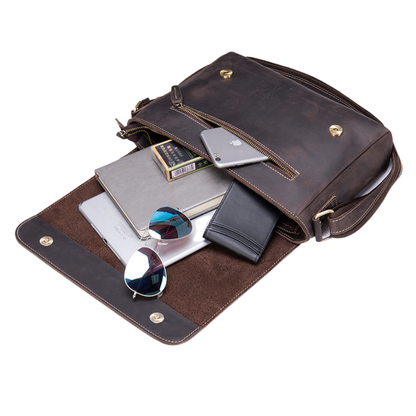 Rugged Genuine Leather Executive Briefcase