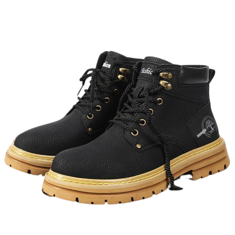 Bota Militar de Couro Barnaby