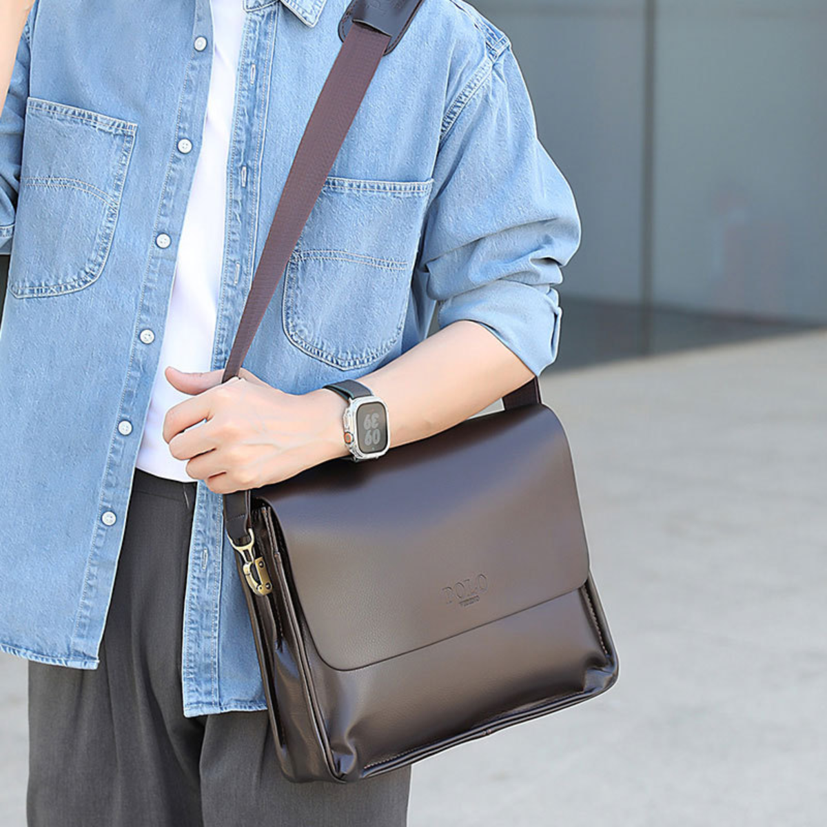 Premium Handcrafted Leather Polo Briefcase