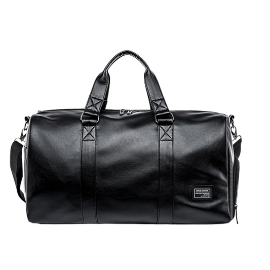 Classic Leather Overnighter Duffle Bag