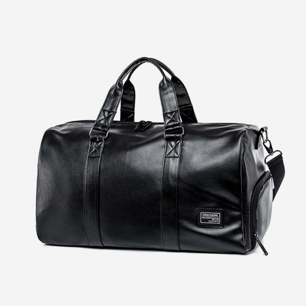 Classic Leather Overnighter Duffle Bag