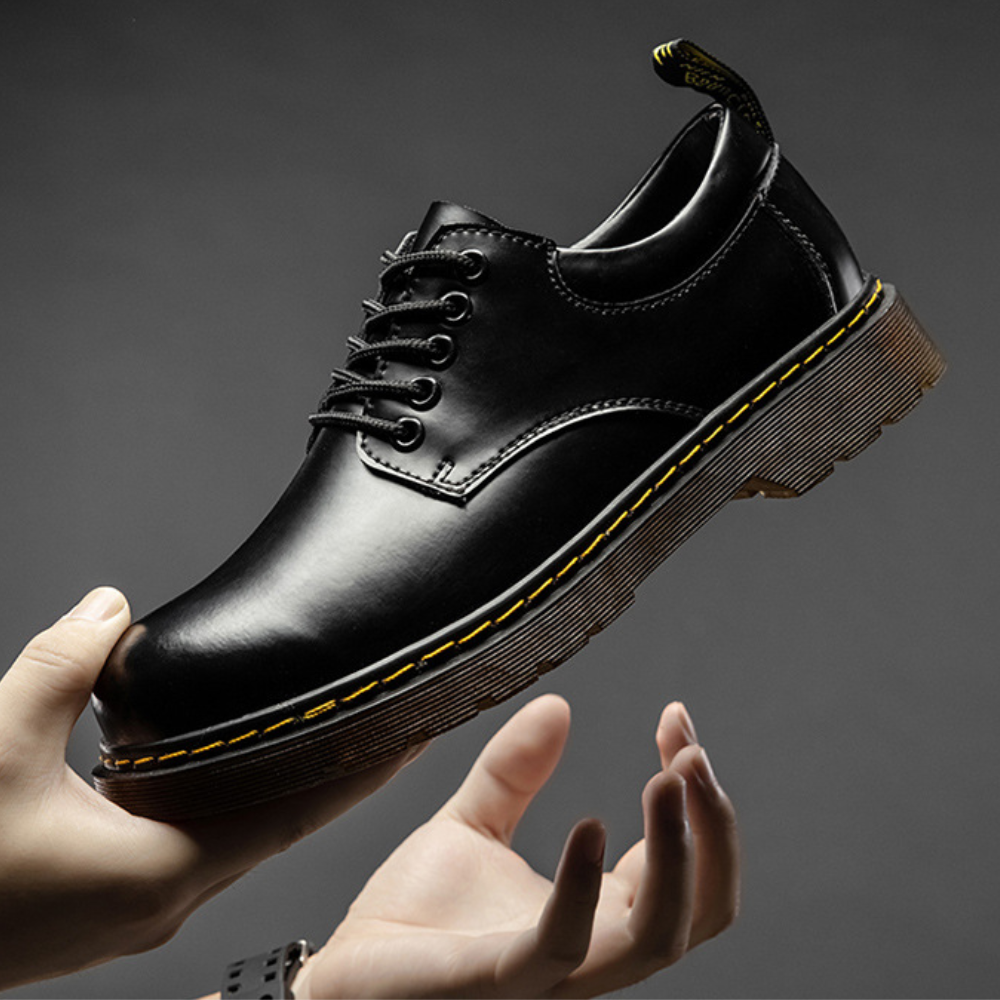 Classic Leather Casual Derby Shoes