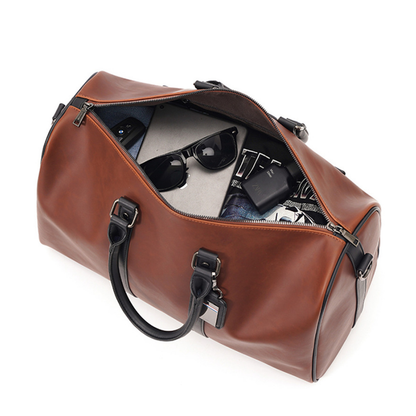 Sophisticated Leather Executive Weekender