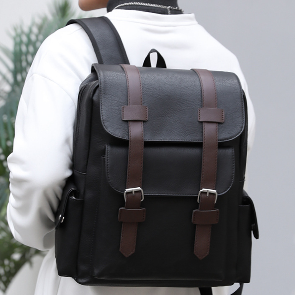 Rugged Heritage Leather Backpack