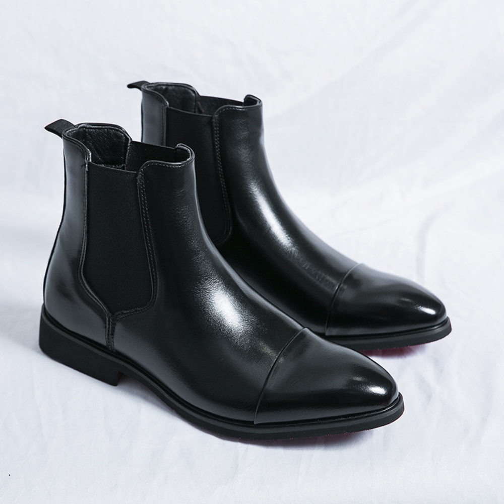 Bota Chelsea Masculina em Couro Montfort