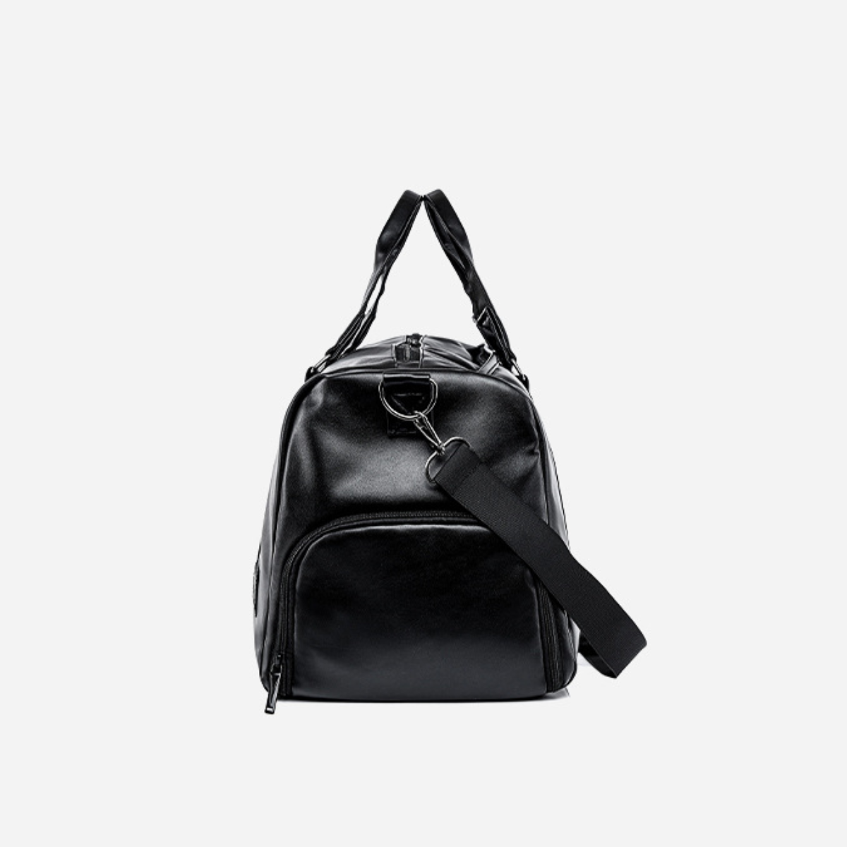 Classic Leather Overnighter Duffle Bag