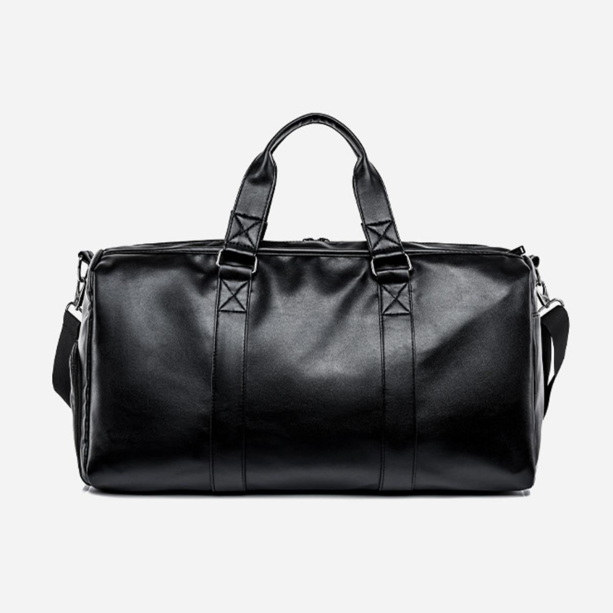 Classic Leather Overnighter Duffle Bag