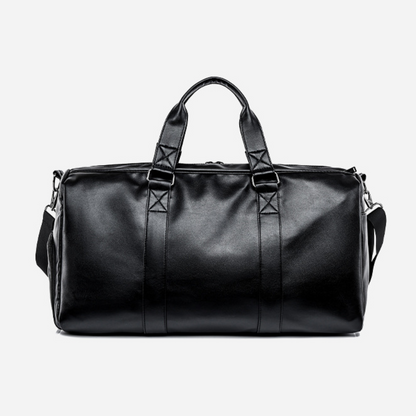 Classic Leather Overnighter Duffle Bag
