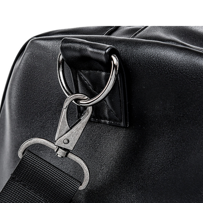 Classic Leather Overnighter Duffle Bag