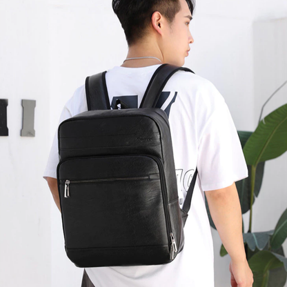 Executive Travel Leather Backpack