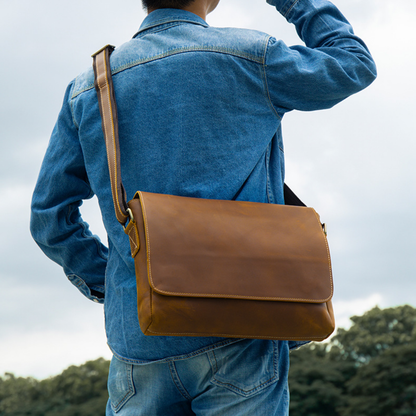 Rugged Genuine Leather Executive Briefcase