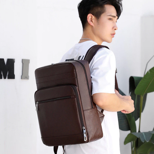Executive Travel Leather Backpack
