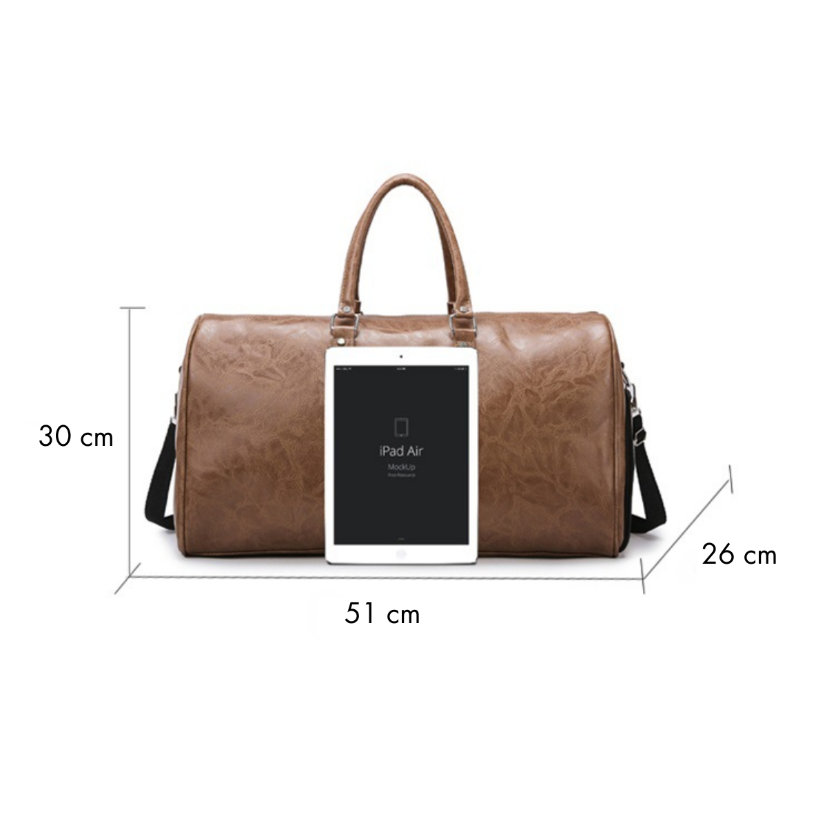 Classic Leather Urban Duffle Bag