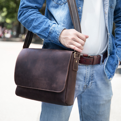 Rugged Genuine Leather Executive Briefcase