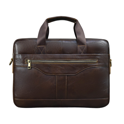 Structured Heritage Leather 14-inch Briefcase
