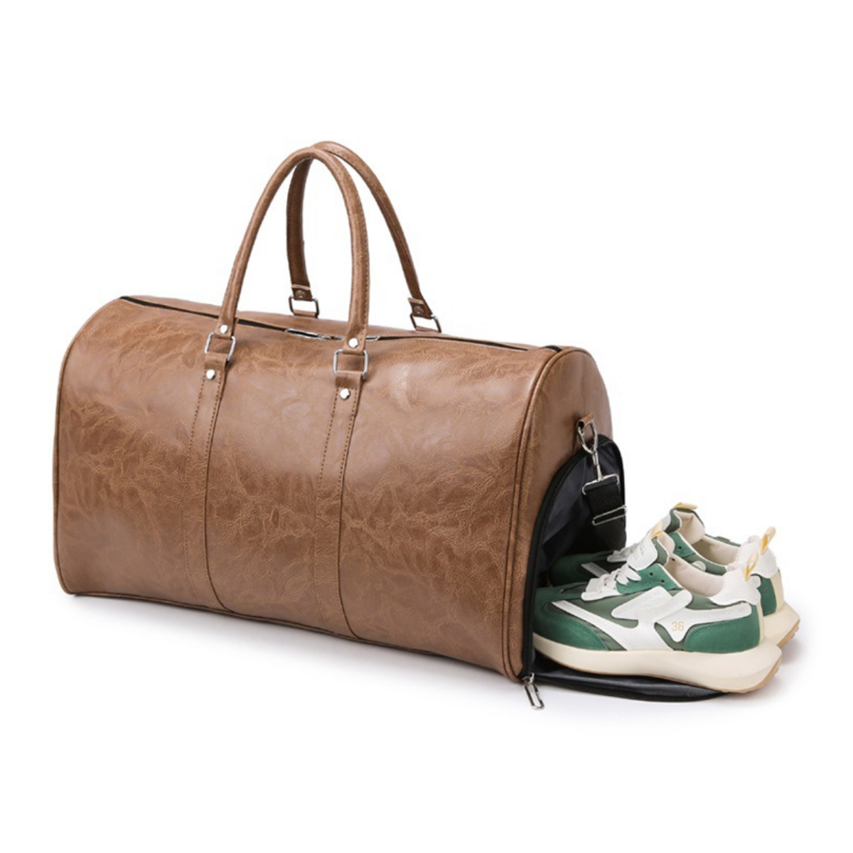 Classic Leather Urban Duffle Bag