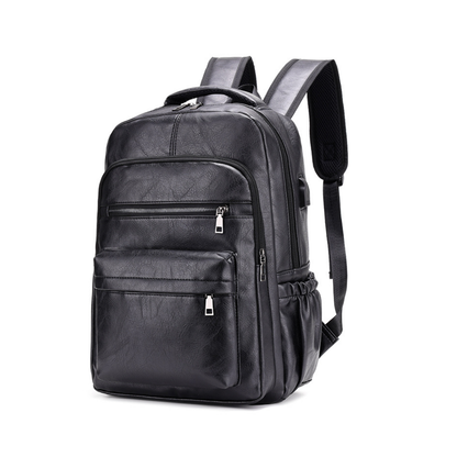 Sleek Professional Leather Backpack