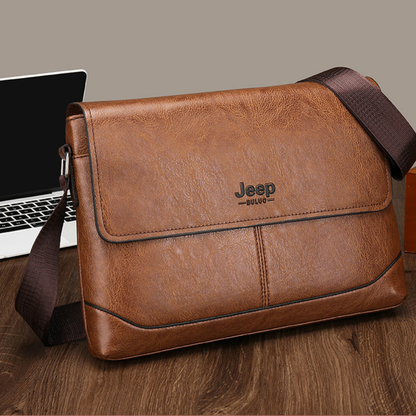 Vintage Leather Daily Messenger Bag