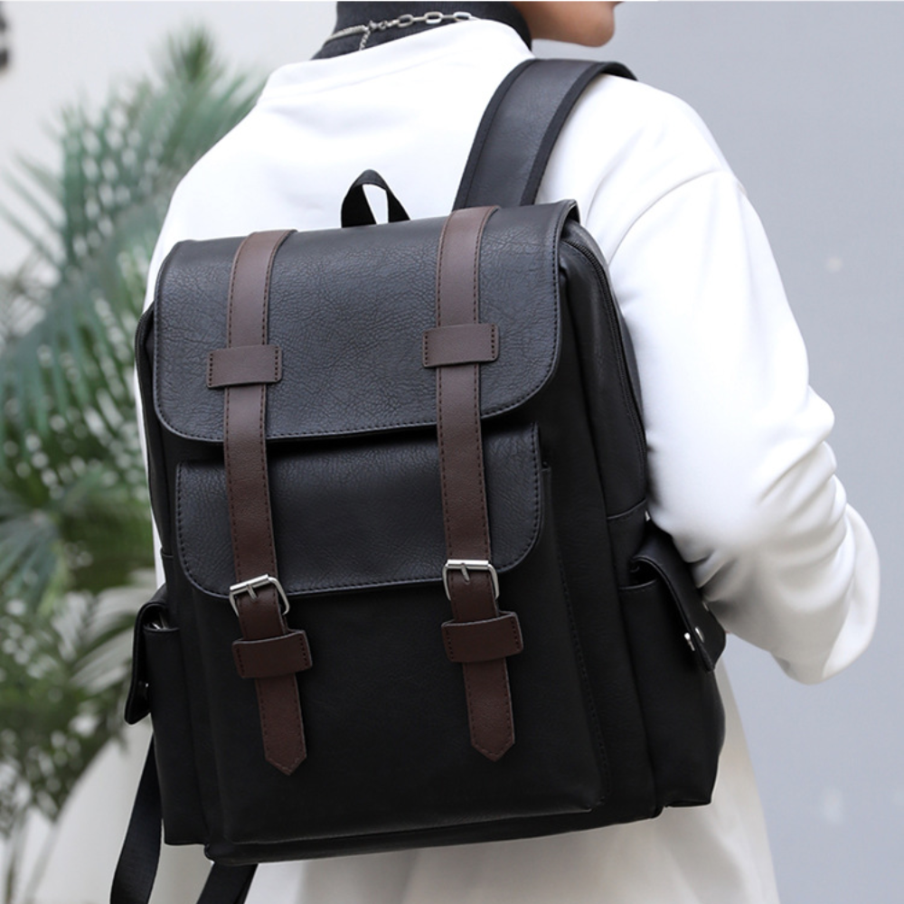 Rugged Heritage Leather Backpack