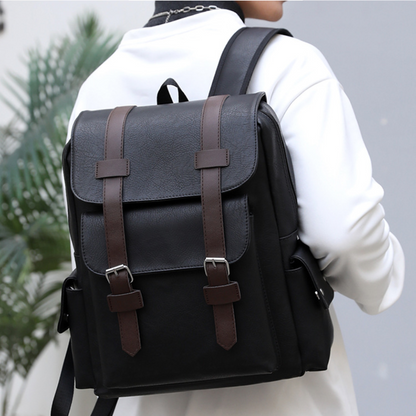 Rugged Heritage Leather Backpack