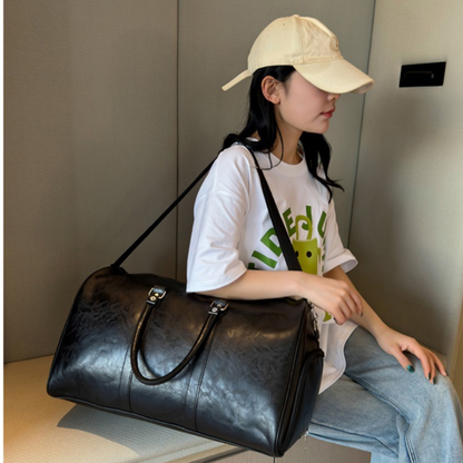 Classic Leather Urban Duffle Bag