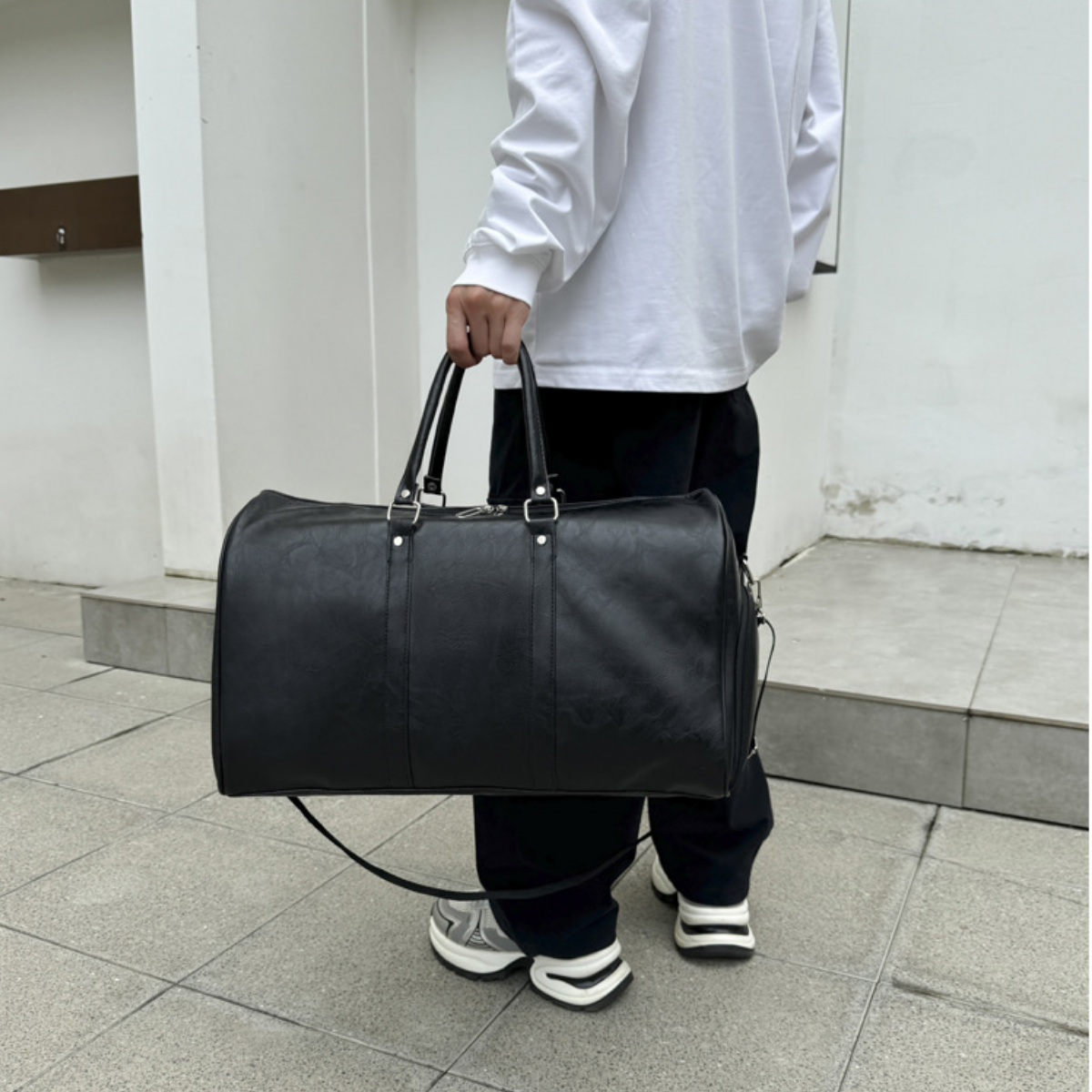 Classic Leather Urban Duffle Bag