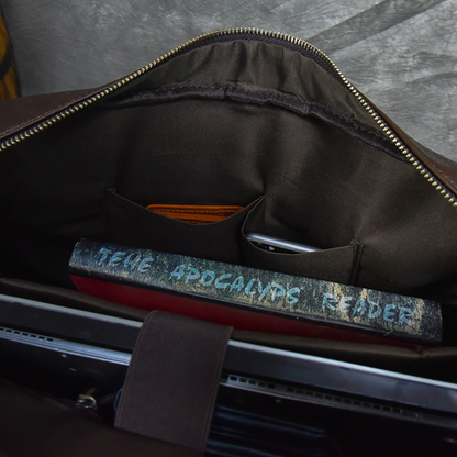 Structured Heritage Leather 14-inch Briefcase