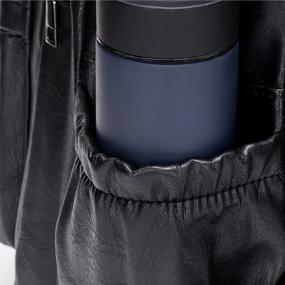 Sleek Professional Leather Backpack