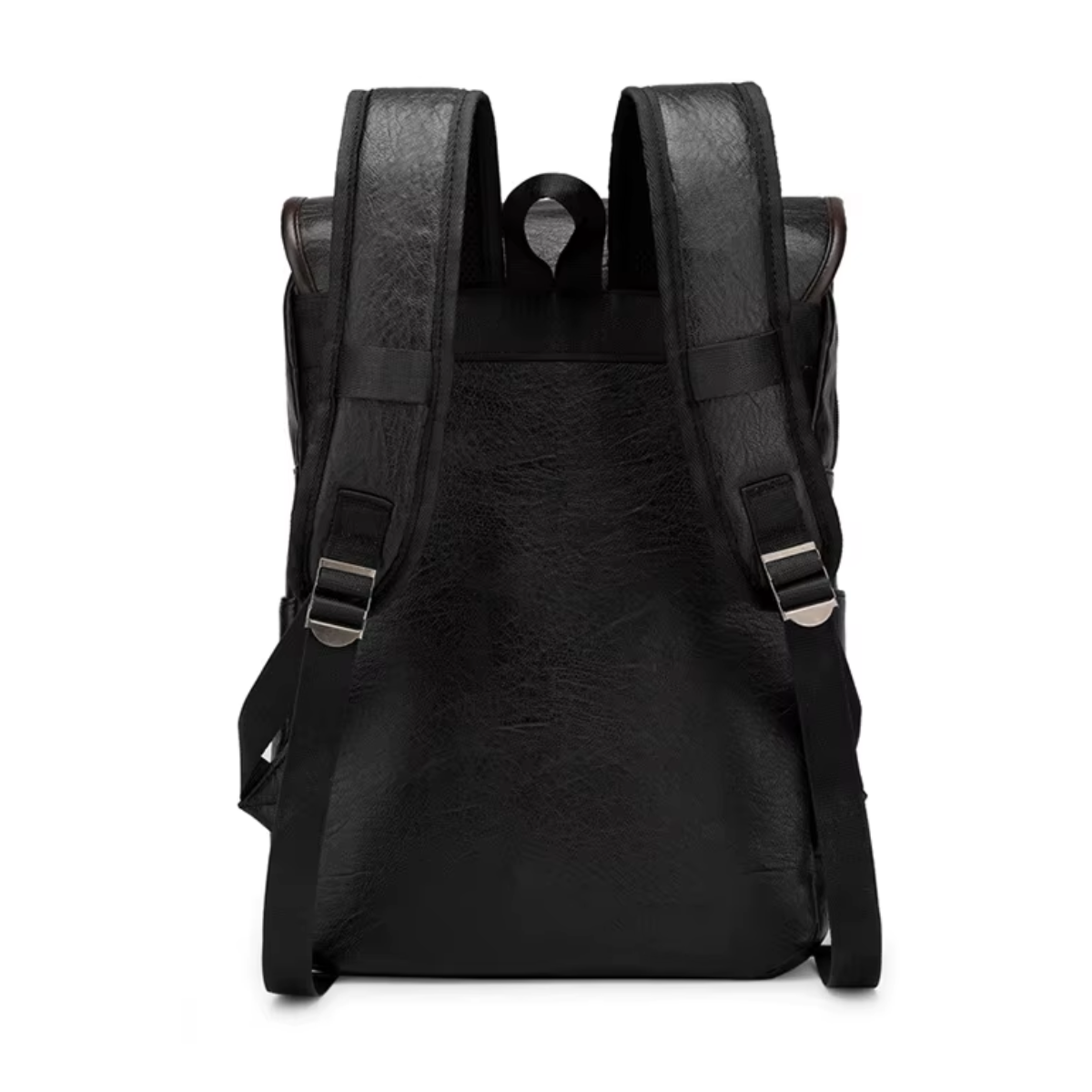Vintage Multi-Pocket Leather Backpack